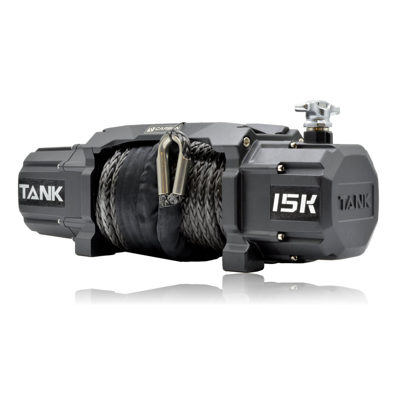 Load image into Gallery viewer, Carbon Tank 15000lb Large 4x4 Winch Kit IP68 12V - CW-TK15 6
