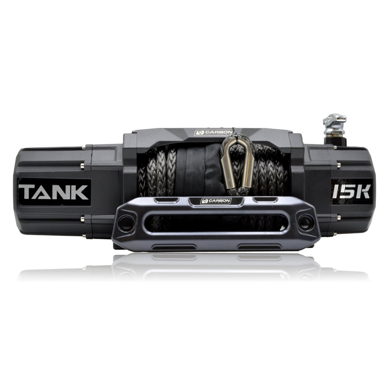 Load image into Gallery viewer, Carbon Tank 15000lb Large 4x4 Winch Kit IP68 12V - CW-TK15 5
