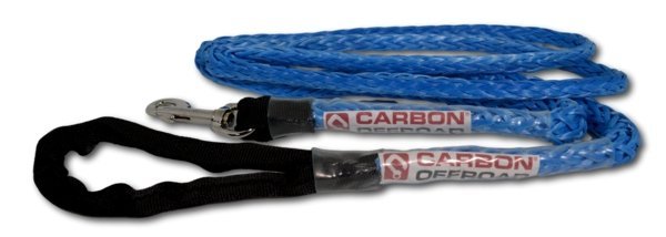 Load image into Gallery viewer, Carbon Offroad Beastline Winch Rope Dog Lead Kit 2m x 8mm Stainless Hardware - CW-BDL3_BL 4
